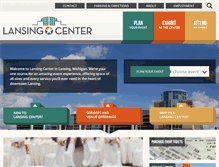 Tablet Screenshot of lansingcenter.com